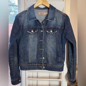 Judy Blue Classic Denim Jacket Medium Wash Size Small
